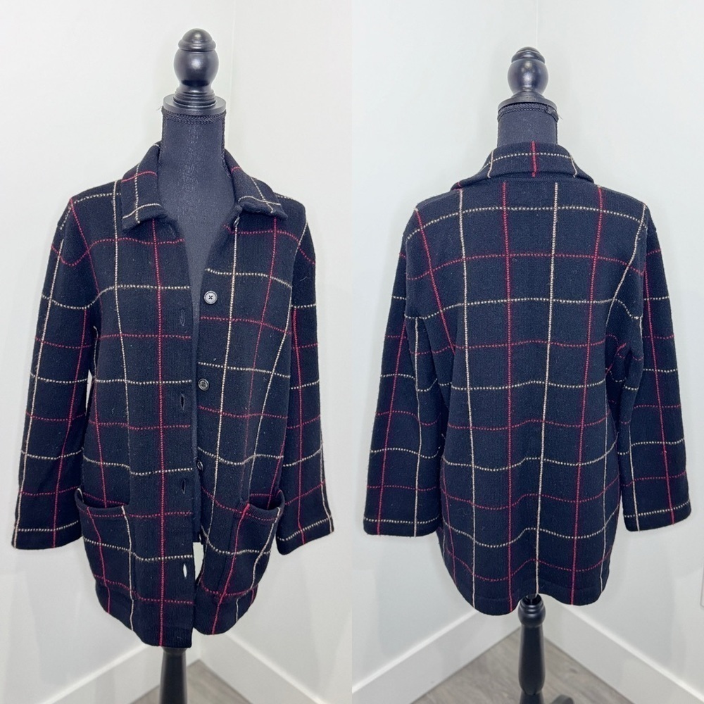 Lauren Ralph Lauren 100% Lambswool Button Up Cardigan with Pockets (M)